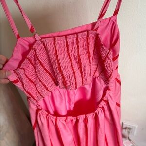 Summer Maxi, bright pink and red